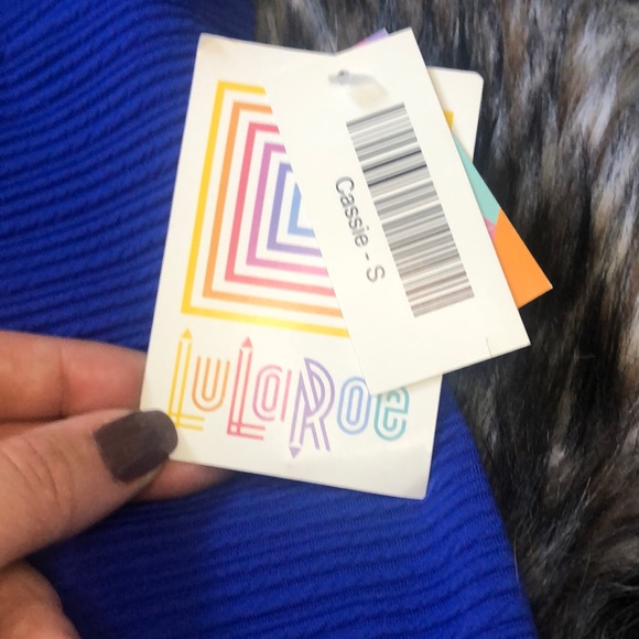 LuLaRoe Cassie skirt in blue - Picture 2 of 5